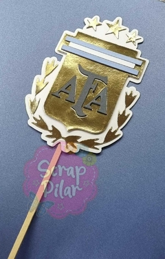 DIE / TROQUEL -ARGENTINA CAMPEON - ESCUDO DE LA AFA - ESCUDO DE FUTBOL -MUNDIAL - SELECCION ARGENTINA -o en internet
