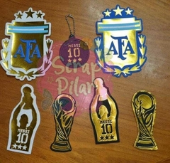DIE / TROQUEL- MESSI 10 - FUTBOL- - ARGENTINA -MUNDIAL - SELECCION ARGENTINA - - Scrap Pilar