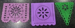 DIE / TROQUEL - BANDERIN MEXICANO ONDULADO CUADRADO - - Scrap Pilar