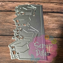 DIE / TROQUEL - TARJETA - SOBRE - EGRESADOS - GORRO - CON SOLAPA PARA CERRAR -