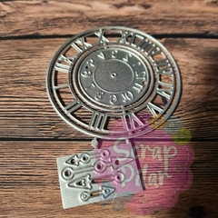 DIE / TROQUEL - RELOJ NUMERO ROMANO Y COMUN - CON AGUJAS SEPARADAS-