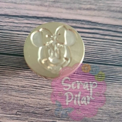Imagen de SELLO PARA LACRE - DE BRONCE CON MANGO DE ACRILICO DE COLORES - 11 DISEÑOS DIFERENTES -