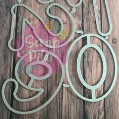 DIE / TROQUEL - NUMEROS DE 11 cm - ENORMES -NUEVA TIPOGRAFIA - - tienda online
