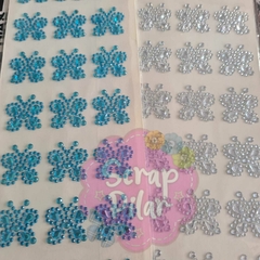 BLISTER DE STRASS MARIPOSA - AUTOADHESIVO -DI-VI-N0