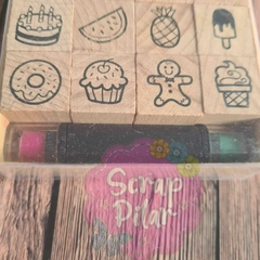 SELLO COMIDA - kit x12 + 4 tintas - ALE-HOP en internet