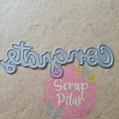 DIE / TROQUEL - PALABRA CONGRATS- LAWN FAWN - comprar online