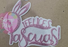 DIE / TROQUEL - FELICES PASCUAS CON OREJAS - CON BASE - - comprar online