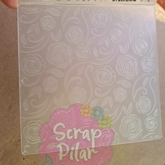 Carpeta de embossing - MODELO ROSAS - 15 X 15 cm en internet