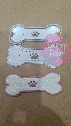 DIE / TROQUEL -HUESO DE PERRO - CHAPITA PARA NOMBRE DE PERRO CON HUELLA -SHACKER en internet