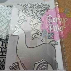 DIE /TROQUEL - SET LLAMA Y MAS - MAS CARPETA DE EMBOSSING - THINL SIZZIXITS - comprar online