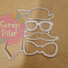 DIE / TROQUEL - SET ACCESORIOS PAPA -DISEÑOS VARIOS -(x 5 unid)
