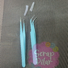 Imagen de SET DE 2 PINZAS DE PRECISIÓN PARA TROQUELES - DEALES PARA MANUALIDADES - DOS TIPOS DIFERENTES
