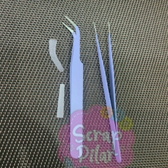 SET DE 2 PINZAS DE PRECISIÓN PARA TROQUELES - DEALES PARA MANUALIDADES - DOS TIPOS DIFERENTES