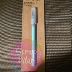 CUTTER COLOR AQUA - CRAFT KNIFE - CON TAPA CUBRE FILO - comprar online
