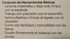 SET DE HERRAMIENTAS BASICO - CONJUNTO DE HERRAMIENTAS BASICAS PARA VINILO - - Scrap Pilar