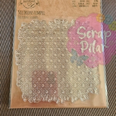 SELLO SILICONA -FONDO FLORCITAS ENGANCHADAS - HERMOSO - comprar online