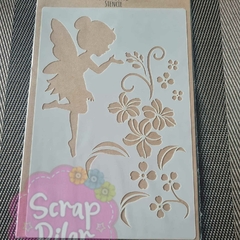 Stencil Plantilla Mediana - MODELO HADAS - ALAS - ANGELES - CUPIDO - 21 X 14 cm - comprar online