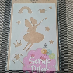 Stencil Plantilla Mediana - MODELO HADAS - ALAS - ANGELES - CUPIDO - 21 X 14 cm - Scrap Pilar