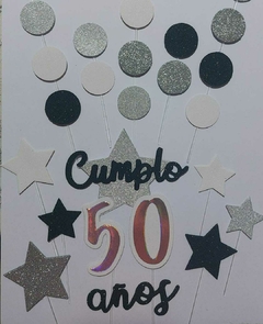 DIE / TROQUEL - CUMPLO AÑOS CON NÙMEROS INTERCAMBIABLES -TEXTO -NÙMEROS