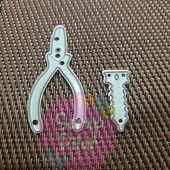 DIE / TROQUEL - HERRAMIENTAS -PINZA Y TORNILLO - TROQUELES PEQUEÑOS - (x2 unid) -