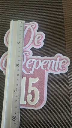 DIE / TROQUEL -DE REPENTE CON DOBLE BASE Y ESPACIO PARA NUMEROS -TEXTO -PALABRA - CUMPLEAÑOS - - tienda online