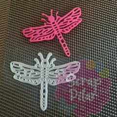 DIE /TROQUEL - LIBELULA CHICA 6,5 x 5 cm - mariposa