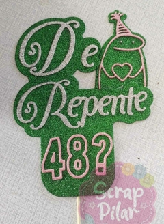 DIE / TROQUEL -DE REPENTE CON DOBLE BASE Y ESPACIO PARA NUMEROS -TEXTO -PALABRA - CUMPLEAÑOS - - Scrap Pilar