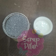 POLVO DE EMBOSSING PLATEADO GLITTER - MARCA RECOLLECTIONS - comprar online