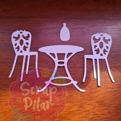 DIE / TROQUEL - SET MESA Y SILLAS Y ACCESORIOS - - comprar online