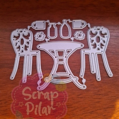 DIE / TROQUEL - SET MESA Y SILLAS Y ACCESORIOS -