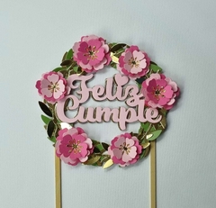 DIE / TROQUEL -CIRCULO DE HOJA GRANDE - BANNER IDEAL DECO TOPPER- PARA MAQUINA PLUS -corona de hojas