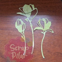 DIE / TROQUEL - SET DE FLORES (3 PZAS) -TALLO LARGO en internet