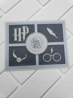 DIE / TROQUEL -SET HARRY POTTER - LOGO ESCOBA - ANTEOJOS- GORRO Y MAS ! en internet