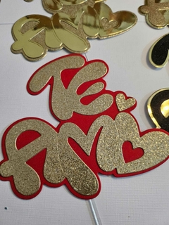 DIE / TROQUEL - TE AMO - IMPRENTA CON CORAZON -MODELO 2 en internet