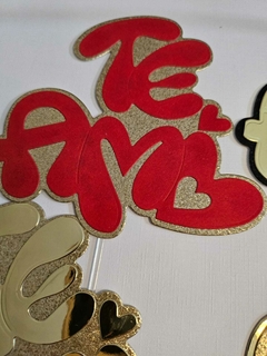 Imagen de DIE / TROQUEL - TE AMO - IMPRENTA CON CORAZON -MODELO 2