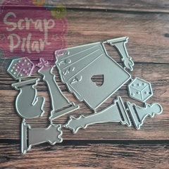 DIE / TROQUEL - JUEGO DE CARTAS- POKER- DADO- AJEDREZ - JUEGOS DE MESA en internet