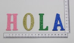 Letras troqueladas en goma eva con gibré x 30 un.