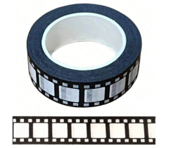 Cinta Washi Autoadhesiva Pelicula - Cine (Rollo x 10 metros)