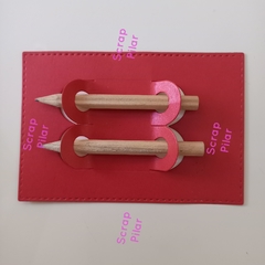 DIE / TROQUEL - PORTA LAPIZ PARA SOUVENIRS- CRAYONES -PINCELES ETC HERMOSO - Scrap Pilar