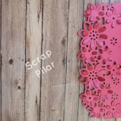 DIE / TROQUEL - GUARDA BORDE 3D TARJETA DE FLORES - - Scrap Pilar