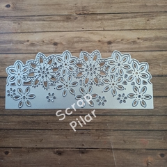 DIE / TROQUEL - GUARDA BORDE 3D TARJETA DE FLORES - - tienda online