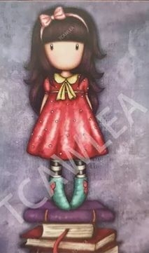 DIE / TROQUEL - MUÑECA GORJUS CON LIBROS - MODELO CON LIBRO -PARA ARMAR - - Scrap Pilar
