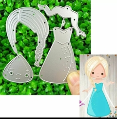 DIE / TROQUEL -PRINCESA DE DISNEY - ELSA DE FROZEN - PARA ARMAR en internet