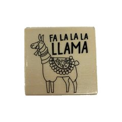 SELLO CUADRADO MEDIANO: FA LA LA LA LLAMA - craft smart