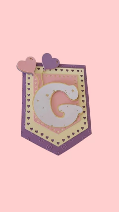 DIE / TROQUEL - SET DE BANDERIN GRANDE CORAZON - en internet