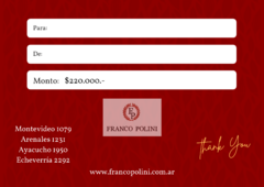 GIFT CARD | $220.000 - comprar online