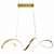 LUSTRE LED LONDRES OURO FOSCO