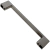 Puxador em metal para armários ou gavetas.  Unidade: PEÇA Acabamento: Escovado Furação: 64mm, 96mm, 128mm, 160mm, 192mm OU 224mm