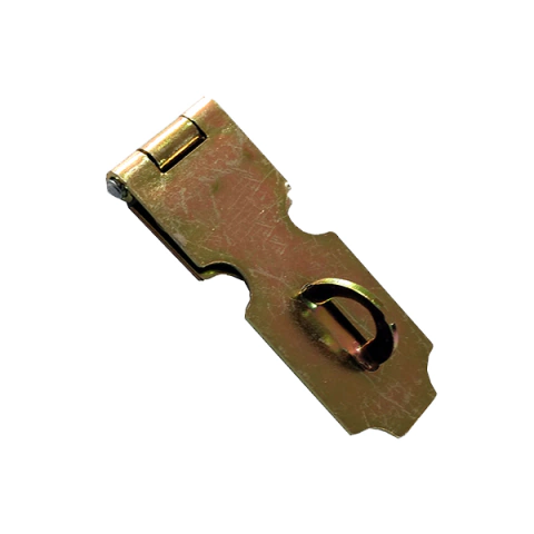 Porta cadeado para caixa ou baú.  Dimensional: 3" Acabamentos: Bicromatizado, Preto OU Zincado claro