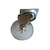 Rodízio giratório para móveis, rack, cadeiras, etc.  Garfo zincado claro, roda em PU incolor  Acabamento: PU incolor Observação: Capacidade de carga 40kg